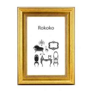 Ram Rokoko Guld 21x29,7 A4 Plexiglas