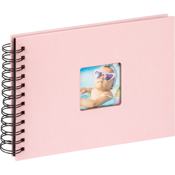 Walther fotoalbum Fun Wire-O 23x17 cm Pink