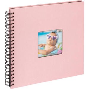 Walther fotoalbum Fun Wire-O 30x30 cm Pink