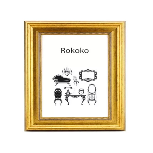 Ram Rokoko Guld 40x40