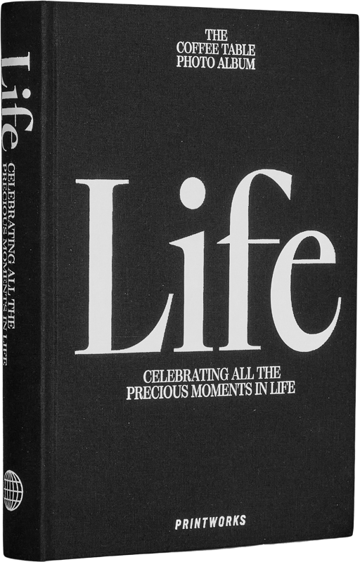 Printworks CoffeeTable PhotoBook Life Black